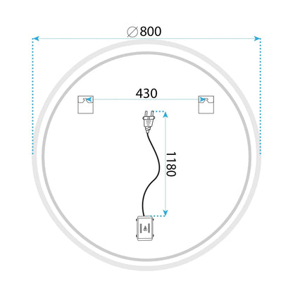 Spiegel LED SOFT 80  12