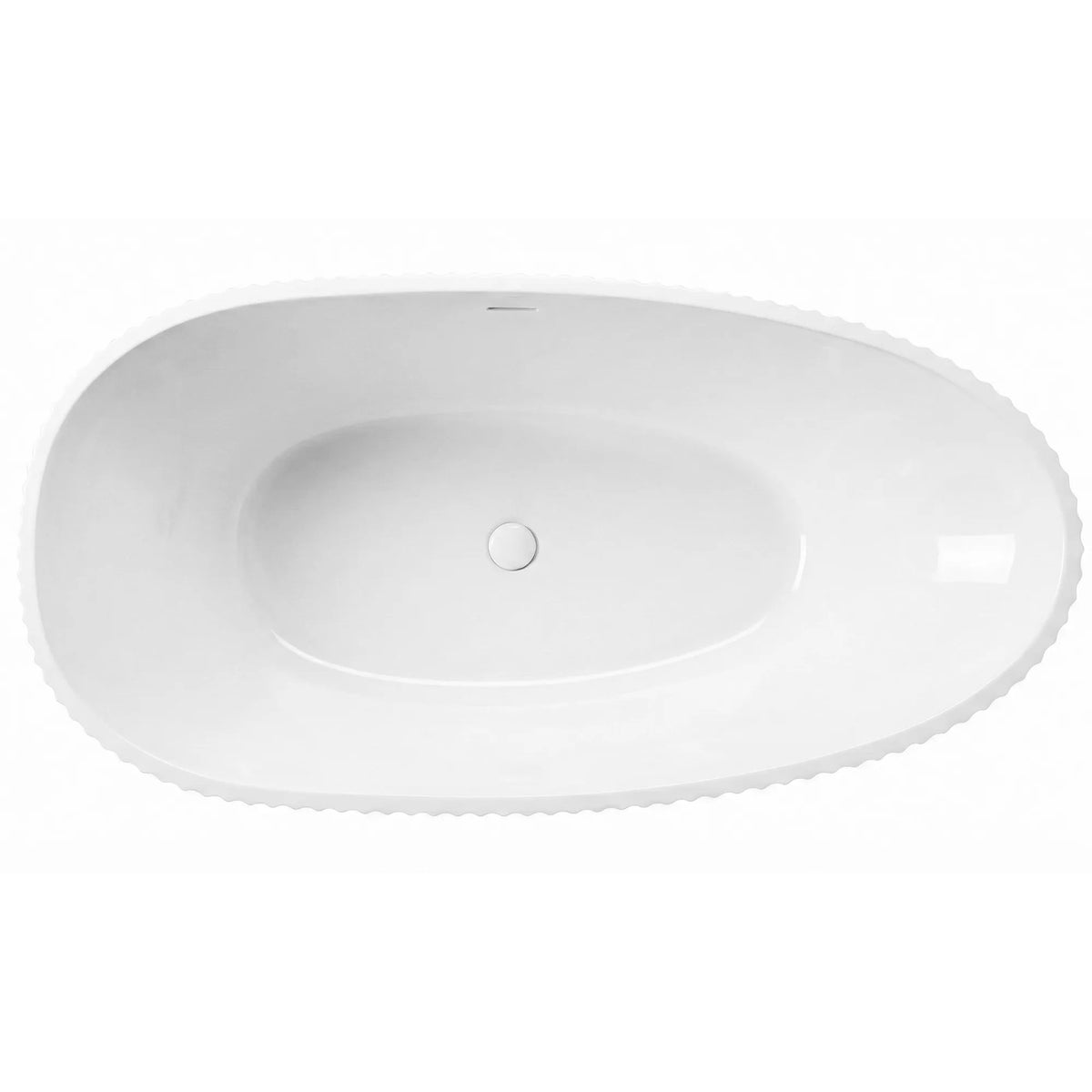 Freistehende Acrylbadewanne Carmen 170 Schwarze Stöpselabdeckung 12