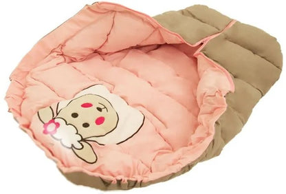 Babyfußsack 4in1 Sheep Beige-Pink 12