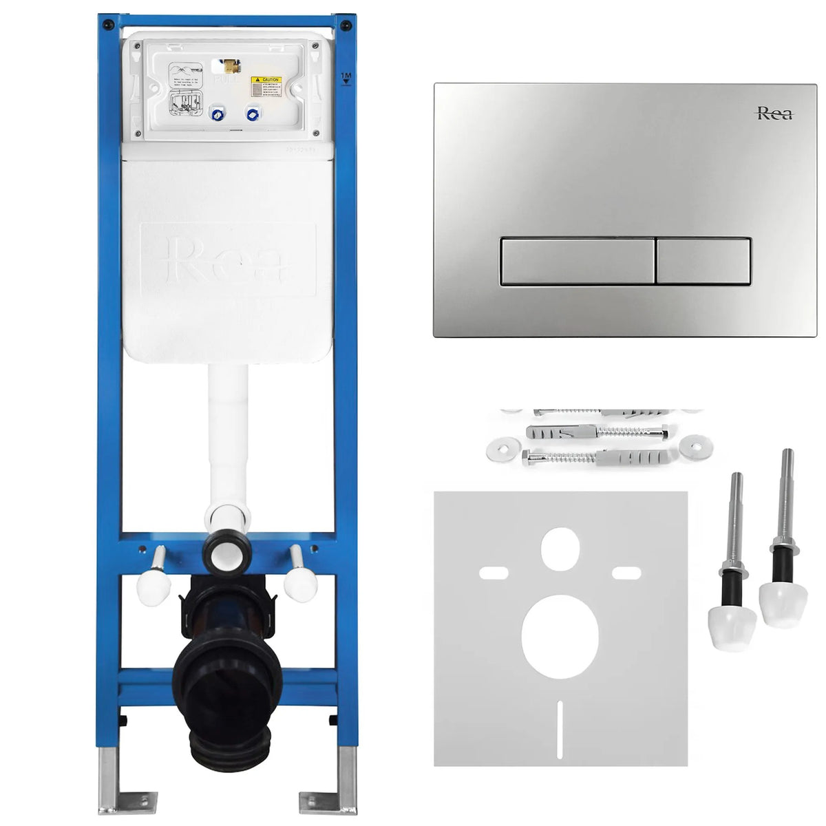 Unterputz-WC-Gestell Set Slim 024N Mit Satin HD Drückerplatte 12