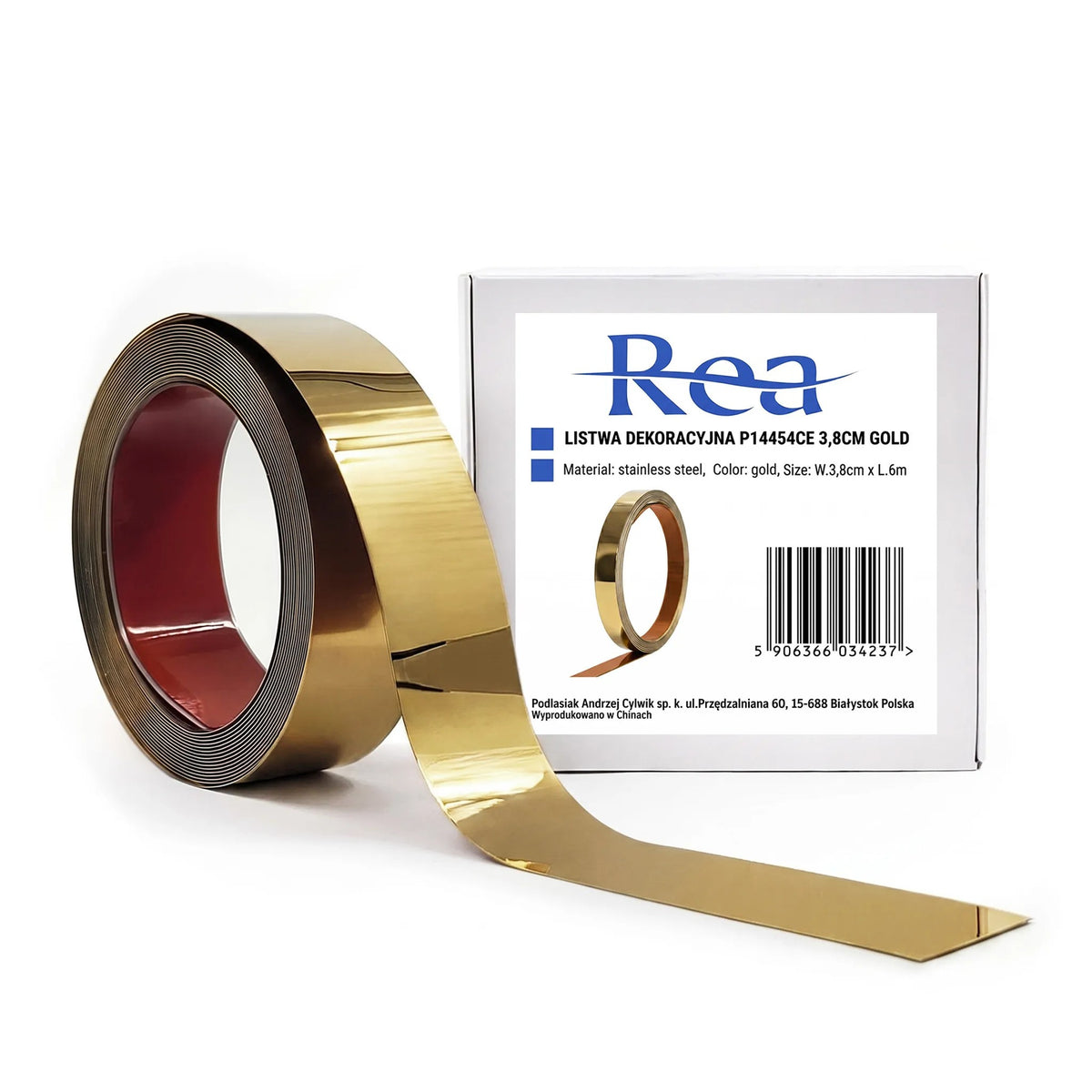 Selbstklebende Zierleiste Rea P14454CA 3,8cm Gold 12
