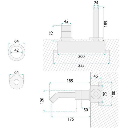 Unterputz Armatur REA Venti Copper 12