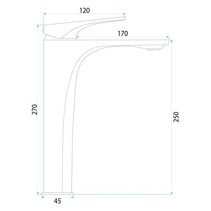 Waschbeckenarmatur Rea Joe Brush Gold High  6