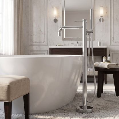 Freistehende Badewannenarmatur Rea Lungo Diamond Chrome 12
