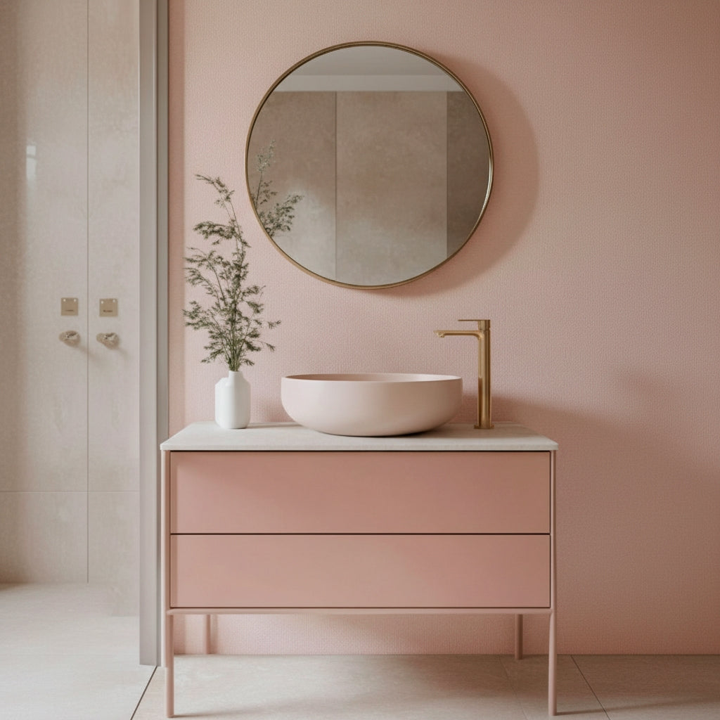 Waschbeckenarmatur Rea Drop Brush Copper High  3