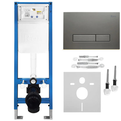 Unterputz-WC-Gestell Set Slim 024N Mit Titan HD Drückerplatte 13