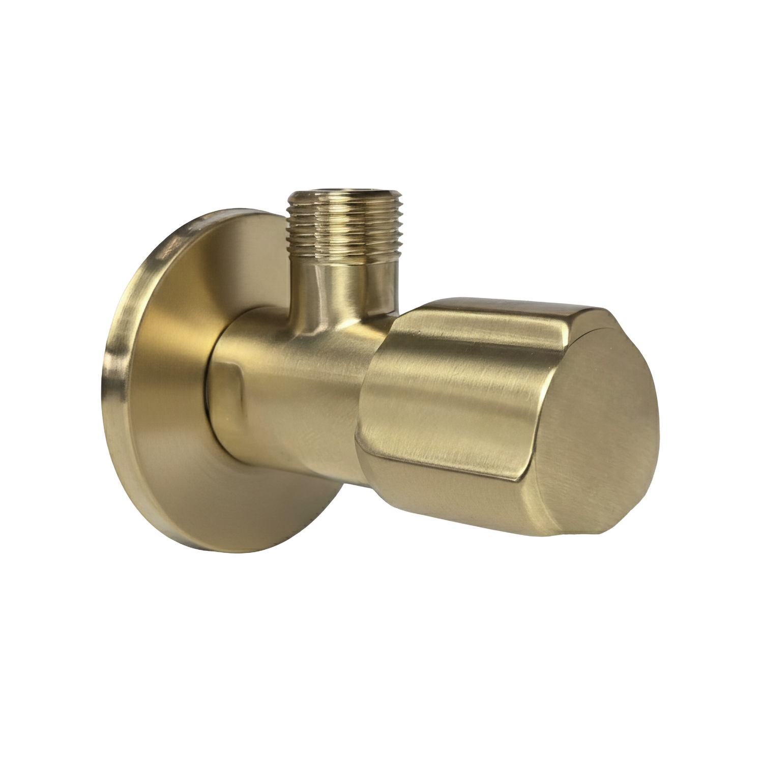 Eckventil 02  1/2" x 3/8" Brush Gold  1
