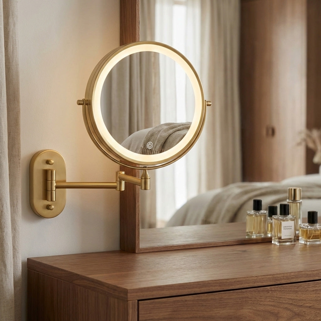 Spiegel LED Glow Brush Gold  7