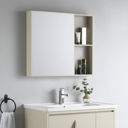 Badezimmermöbel-Set mit Waschbecken Paris 60cm Beige  3