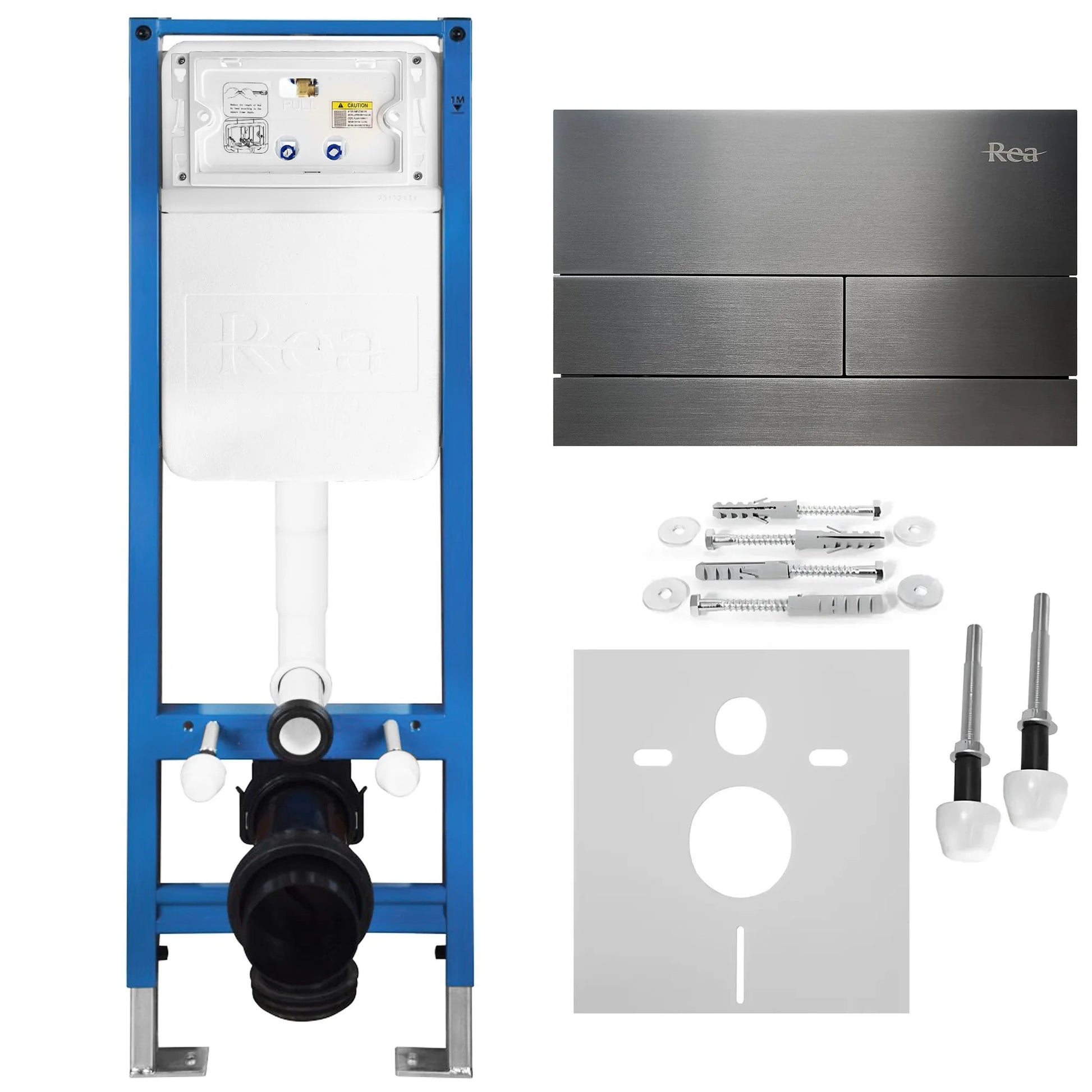 Unterputz-WC-Gestell Set Slim 024N Mit T Titan Drückerplatte 15