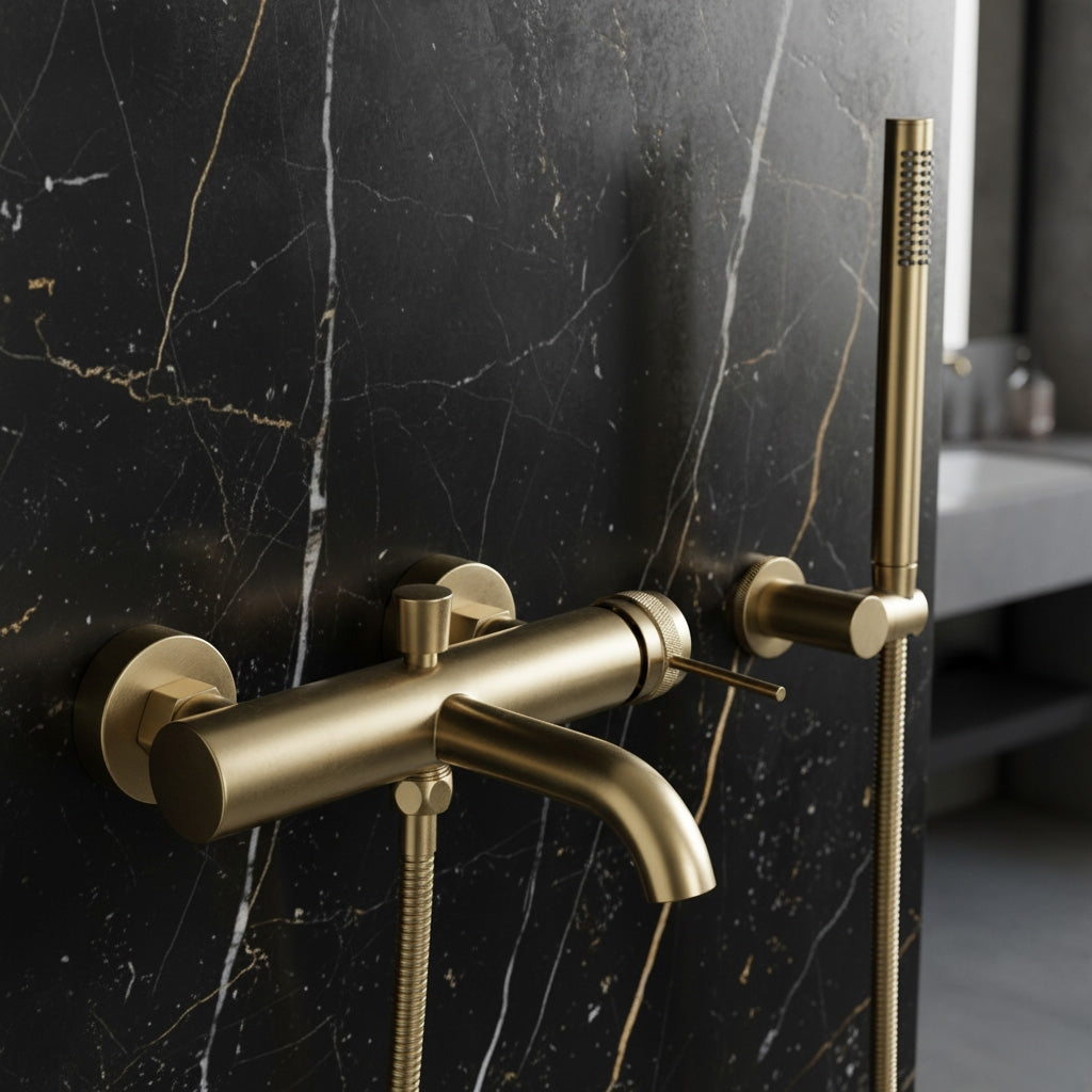 Wannenarmatur Rea Lungo Grip Brush Gold  3