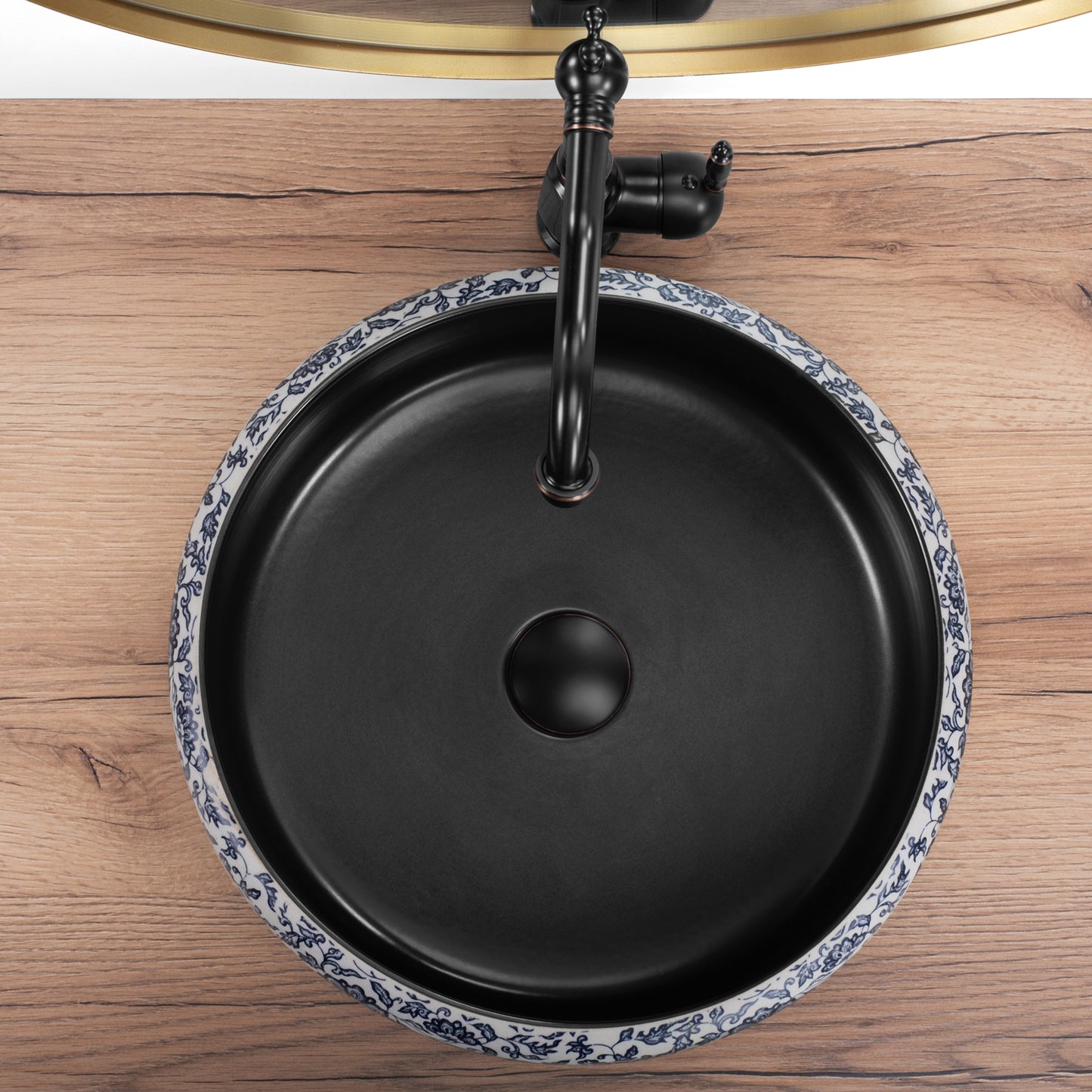 Aufsatzwaschbecken REA Florisa Black Matt  3