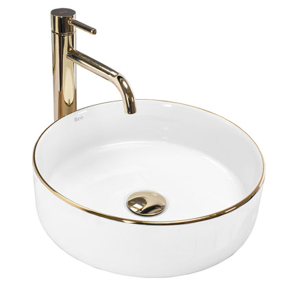Aufsatzwaschbecken Rea Sami Gold Edge  1