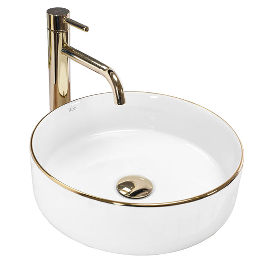 Aufsatzwaschbecken Rea Sami Gold Edge  1