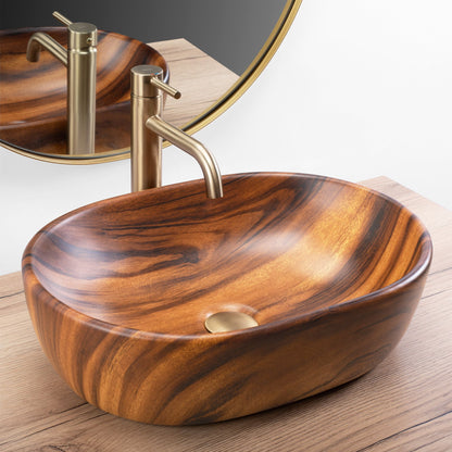 Aufsatzwaschbecken Rea AMELIA WOOD MATT  4