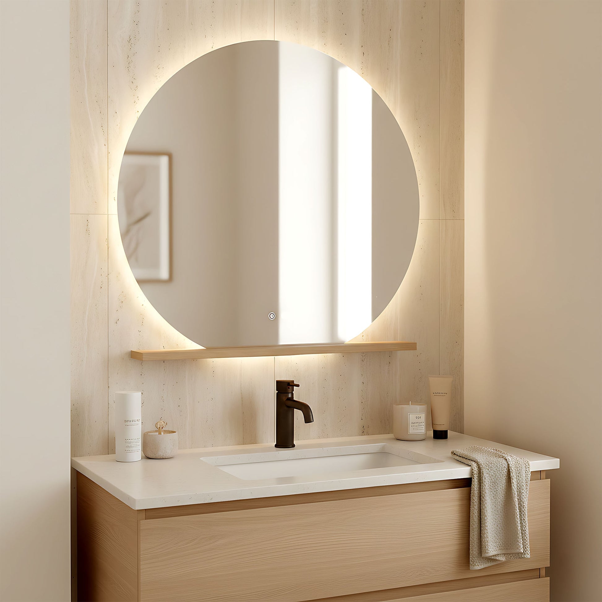 Spiegel LED 90cm Fabio  6
