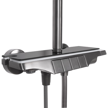 Duschgarnitur REA Savio Led Titanium  5