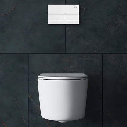 Vorwandelement für WC Rea T White Glass  2