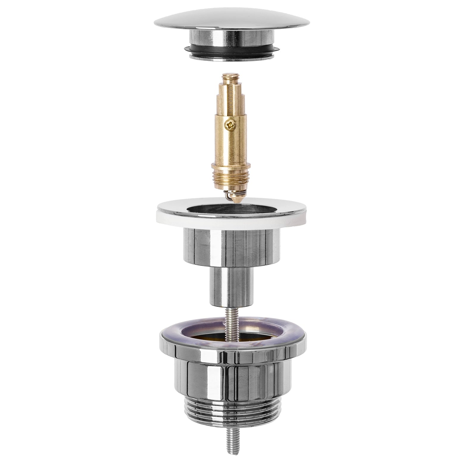 Waschbeckenstöpsel universal click-clack Rea Chrome  2