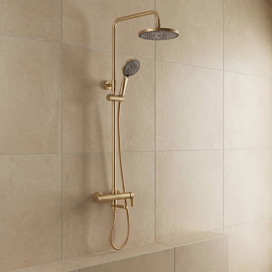 Duschset Rea Arcos brush gold  1