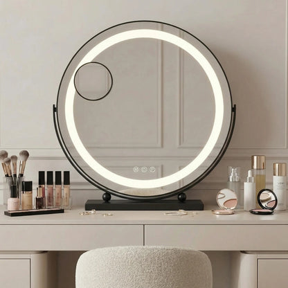Spiegel LED MAKE-UP Black 40 cm  1