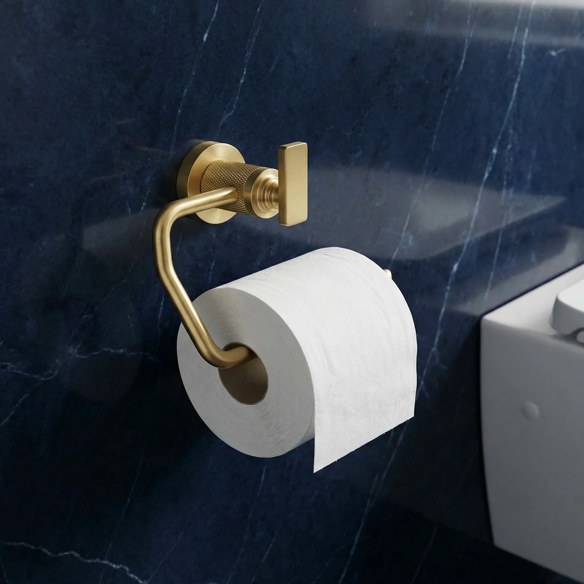 Halter für Toilettenpapier 81305 Rivo Brush Gold  1