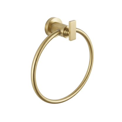 Handtuchhalter Ring 81307 Rivo Brush Gold  1