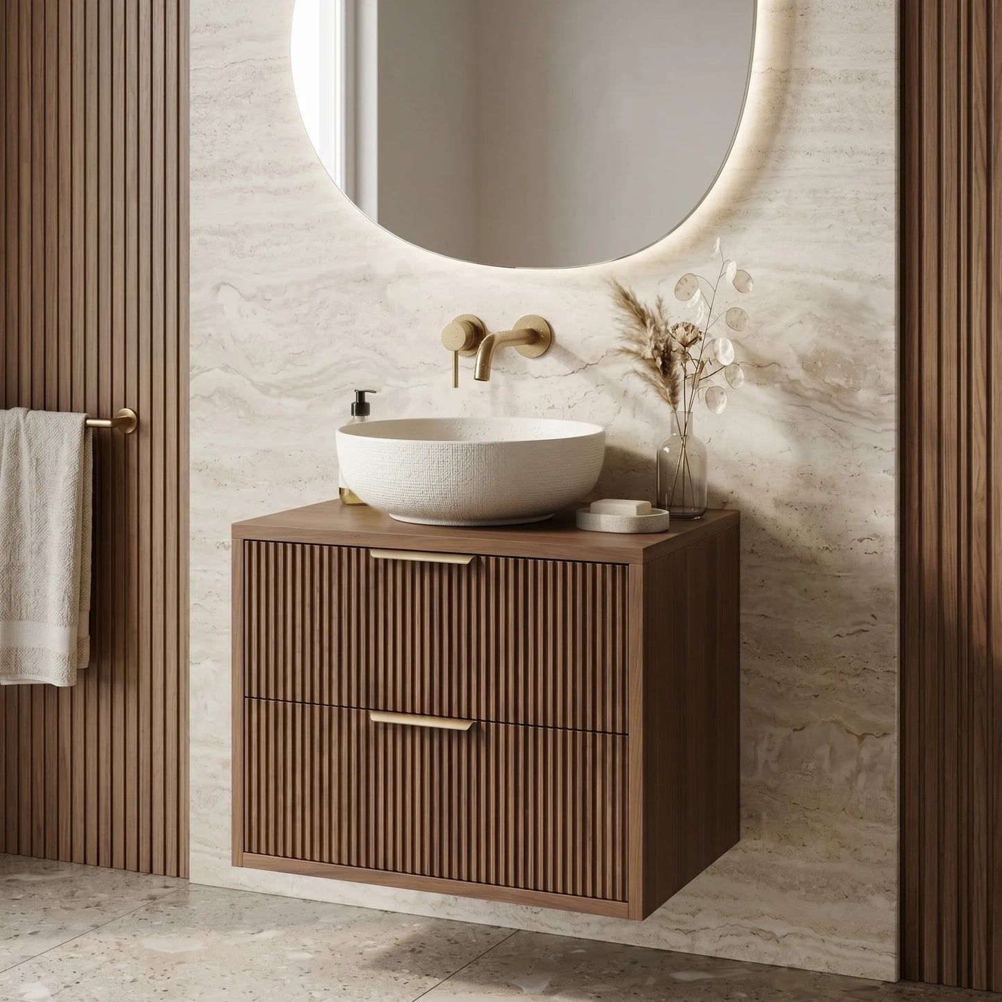 Waschtischunterschrank Rea Mono 60cm Brown  1