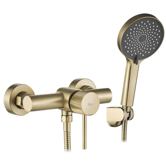 Duscharmatur REA Lungo Stripe BRUSH GOLD  1