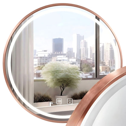 Spiegel LED 70cm MMJ BRUSH COPPER  1