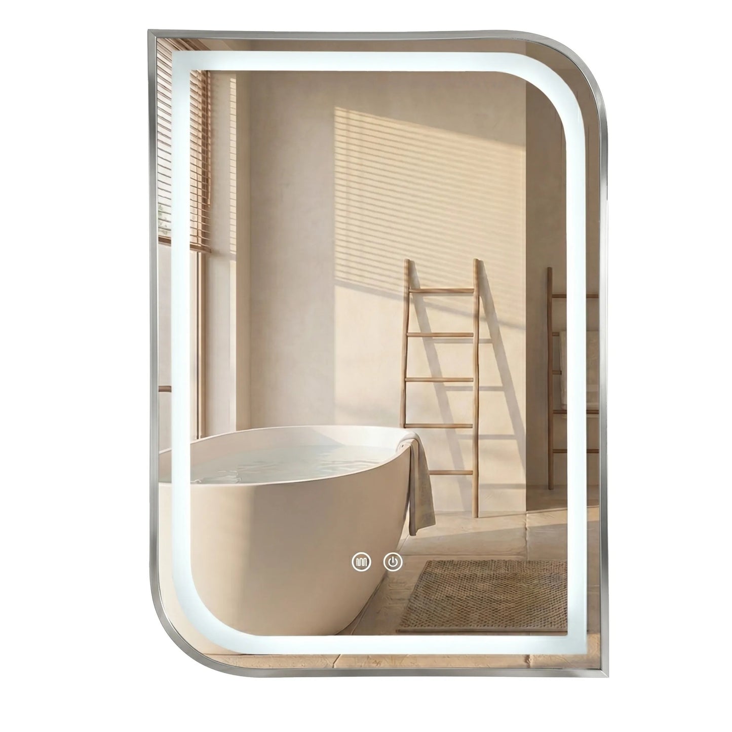 Spiegel LED ZONE 70x50 BRUSH NICKEL  1