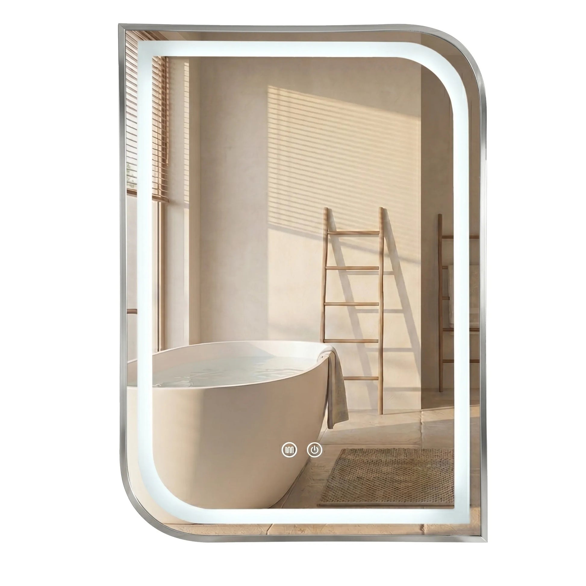 Spiegel LED ZONE 70x50 BRUSH NICKEL  1