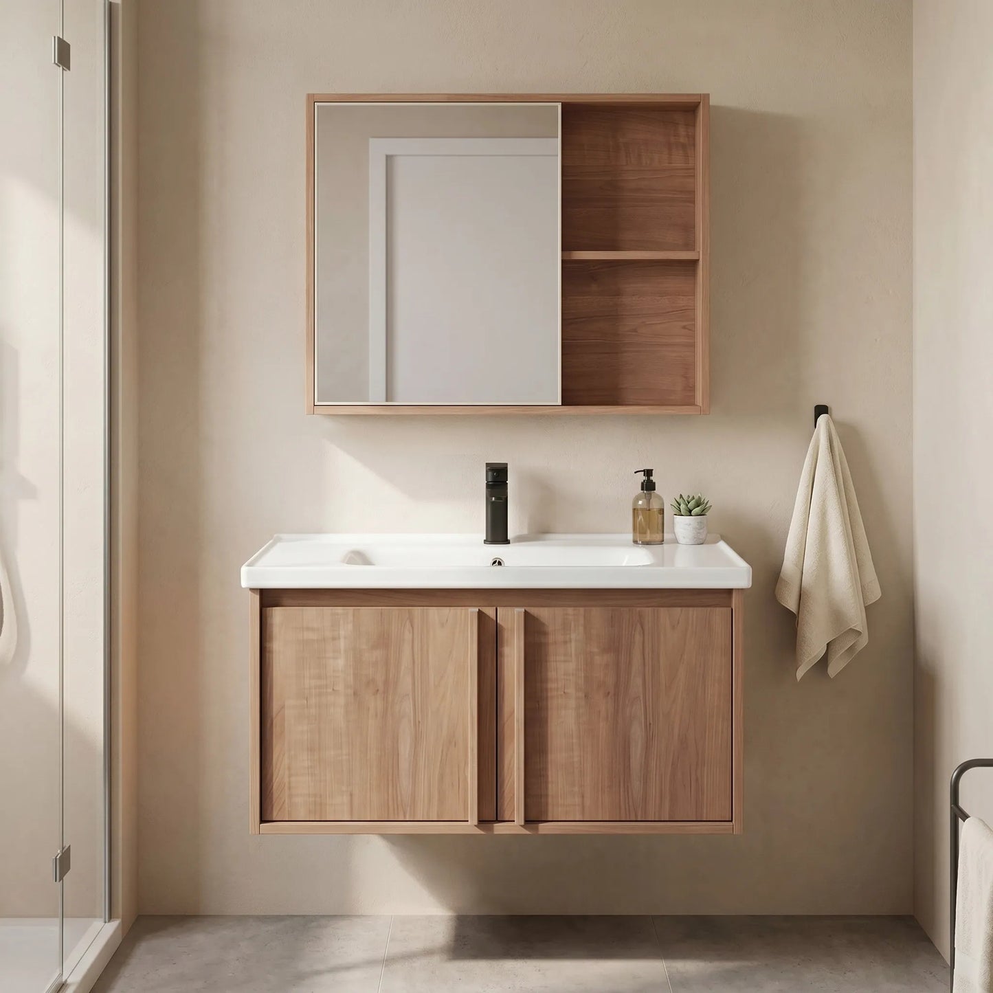 Badezimmermöbel-Set mit Waschbecken Gama T25023 HHL 80CM  1