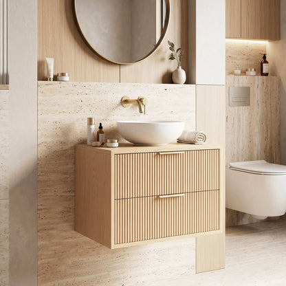 Waschtischunterschrank Rea Mono 60cm Beige  1