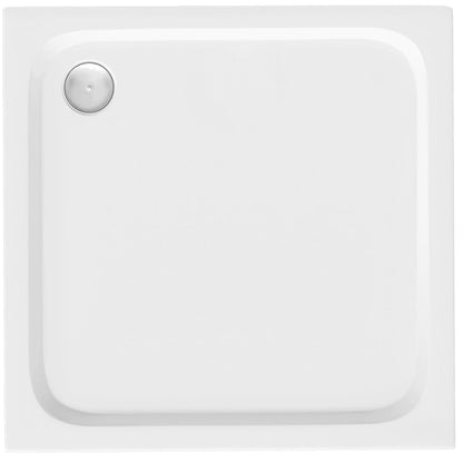 Acryl Duschwanne Rea Belmond White 80x80 Gebürstete Kupfer Abdeckung 1
