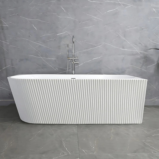 Acryl Eckbadewanne WENUS RIGHT 170 Gebürstete Kupfer Stöpselabdeckung 1