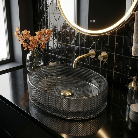Aufsatzwaschbecken REA Mirella Black  1