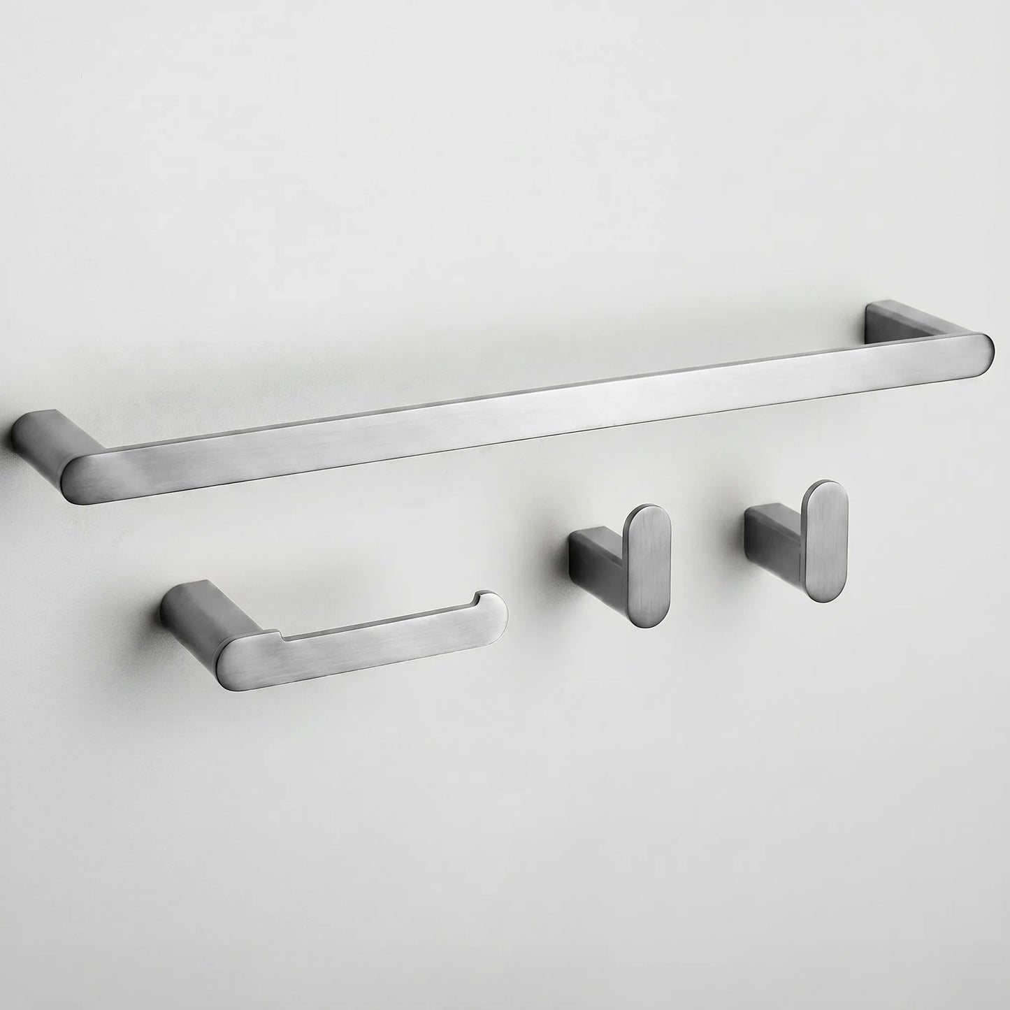 Badezimmer-Accessoire-Set Mati Brush Nickel 4-teilig  1