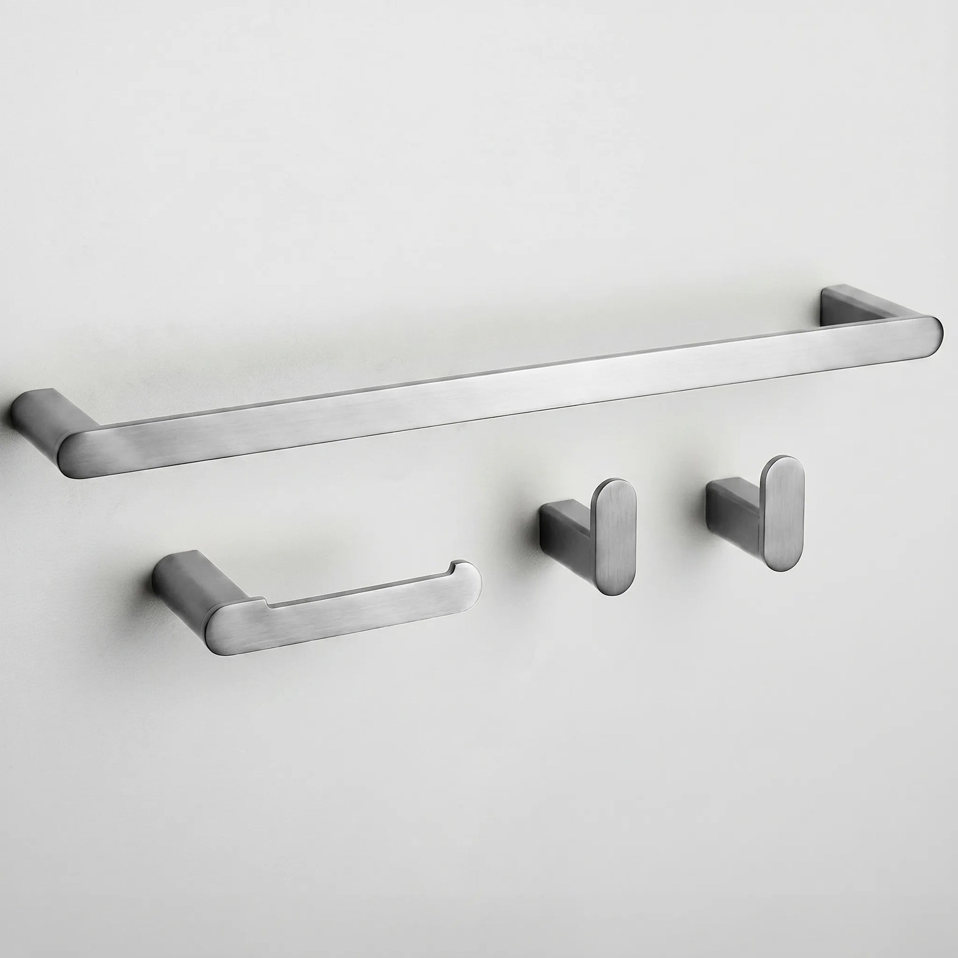 Badezimmer-Accessoire-Set Mati Brush Nickel 4-teilig  1