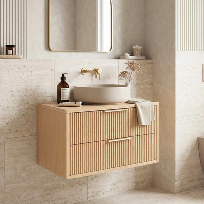 Waschtischunterschrank Rea Mono 80cm Beige  1