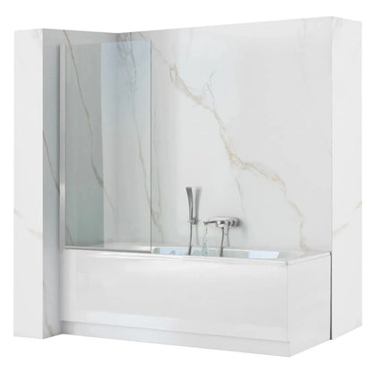 Badewanneaufsatz drehbar Rea Lagos 80 Chrome  1