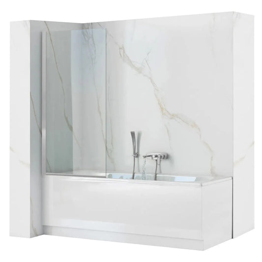 Badewanneaufsatz drehbar Rea Lagos 80 Chrome  1
