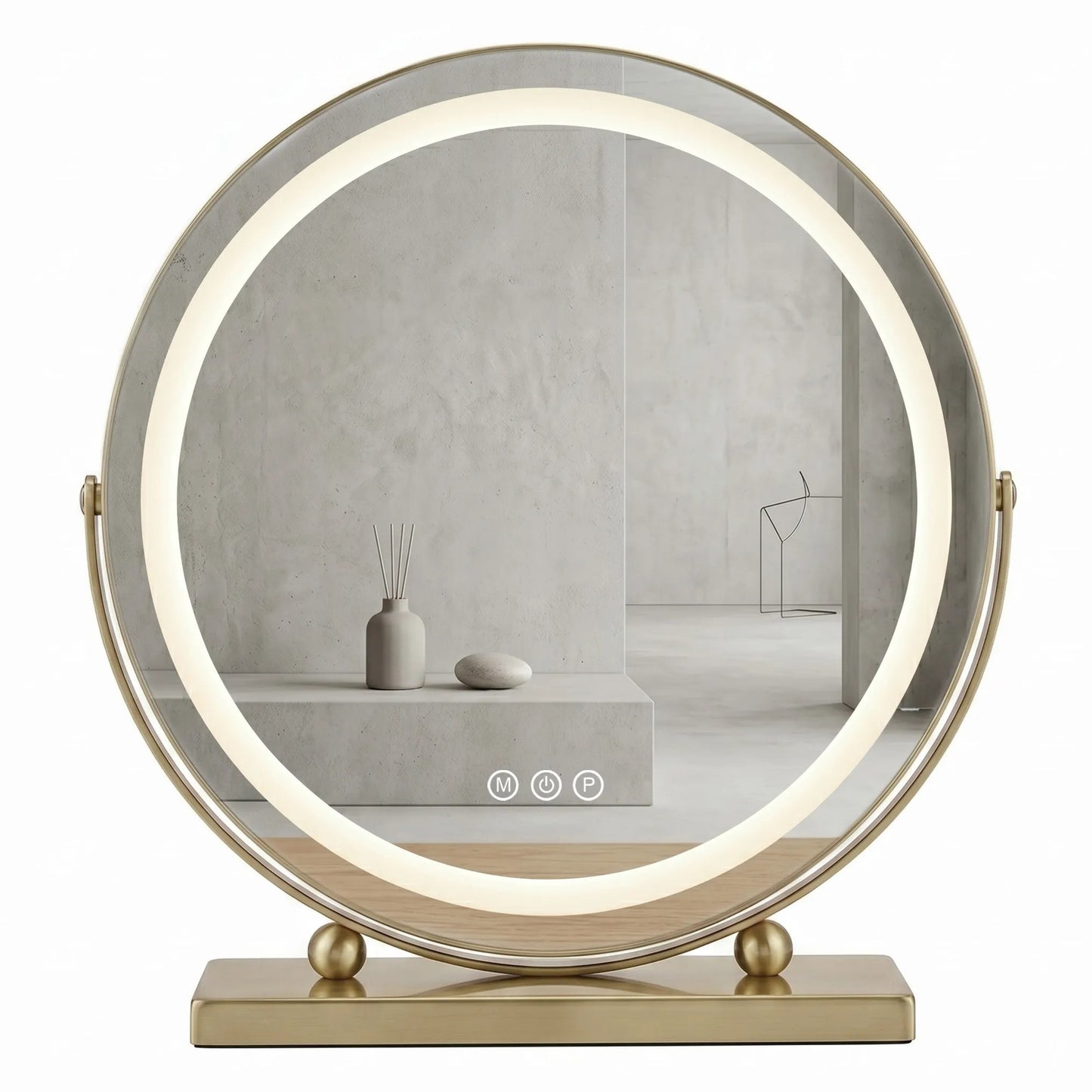 Spiegel LED MAKE-UP L.Gold 50 cm  1