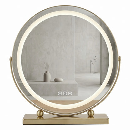 Spiegel LED MAKE-UP L.Gold 50 cm  1