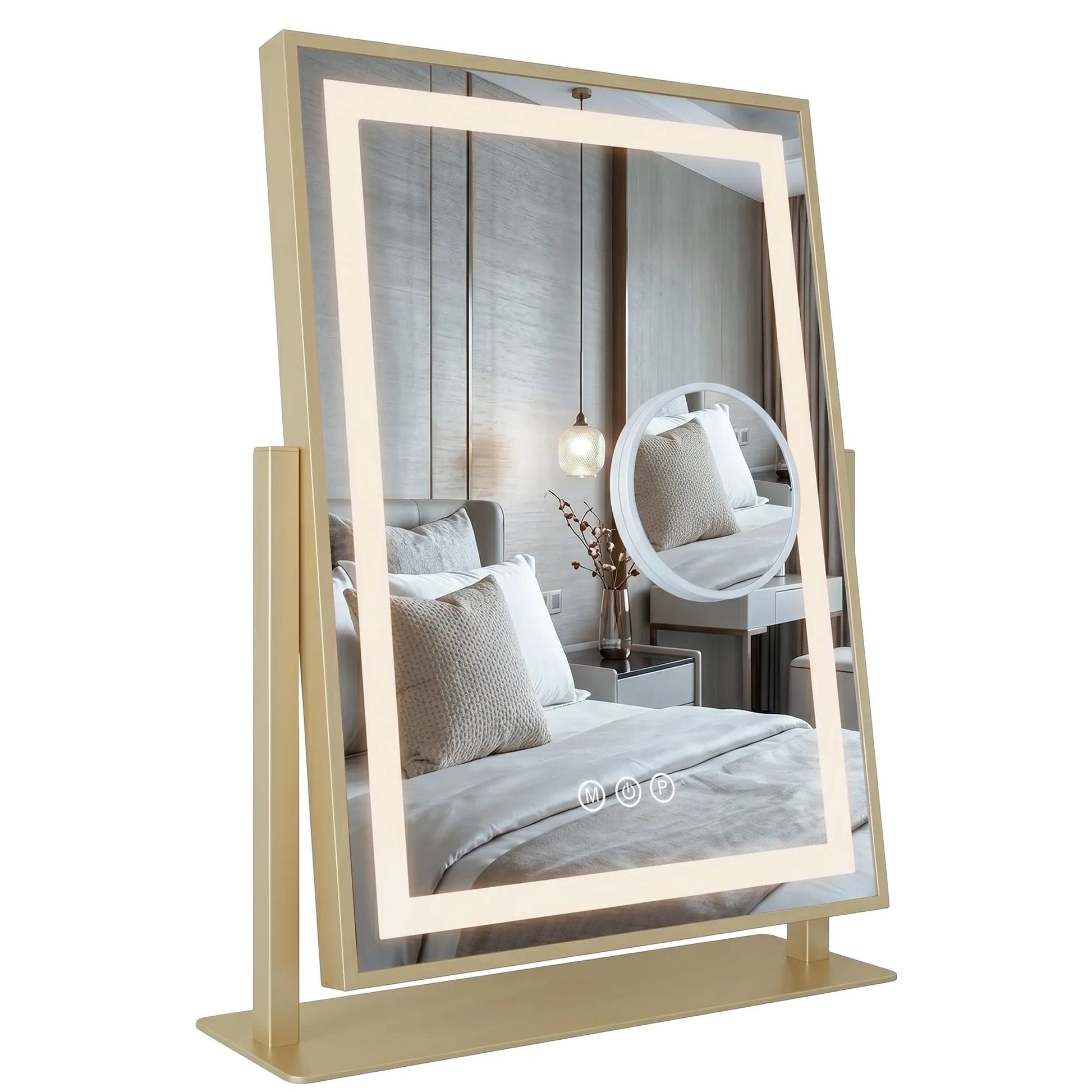 Spiegel LED LUMI L.Gold 30x40cm  1