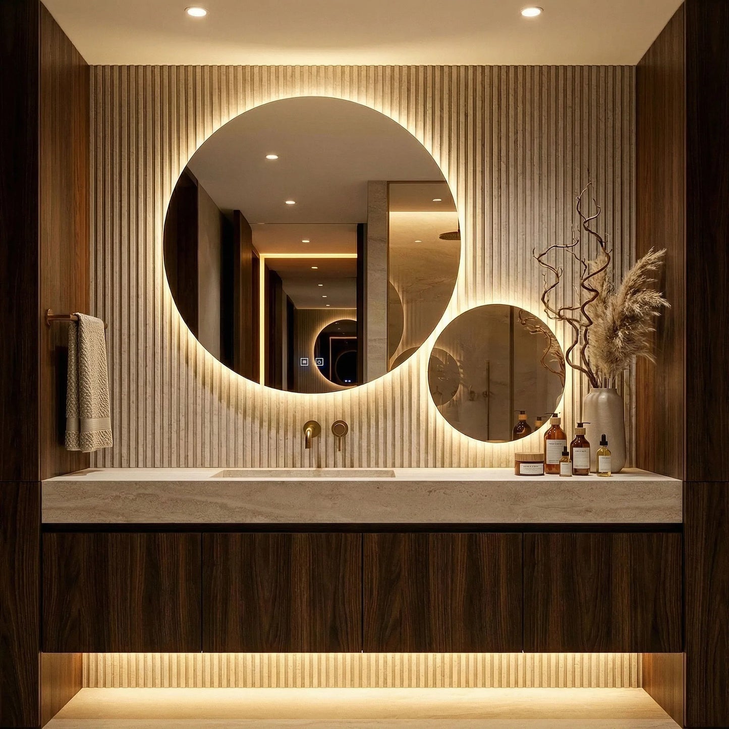 Spiegel LED R-9045 90cm + 45cm  1