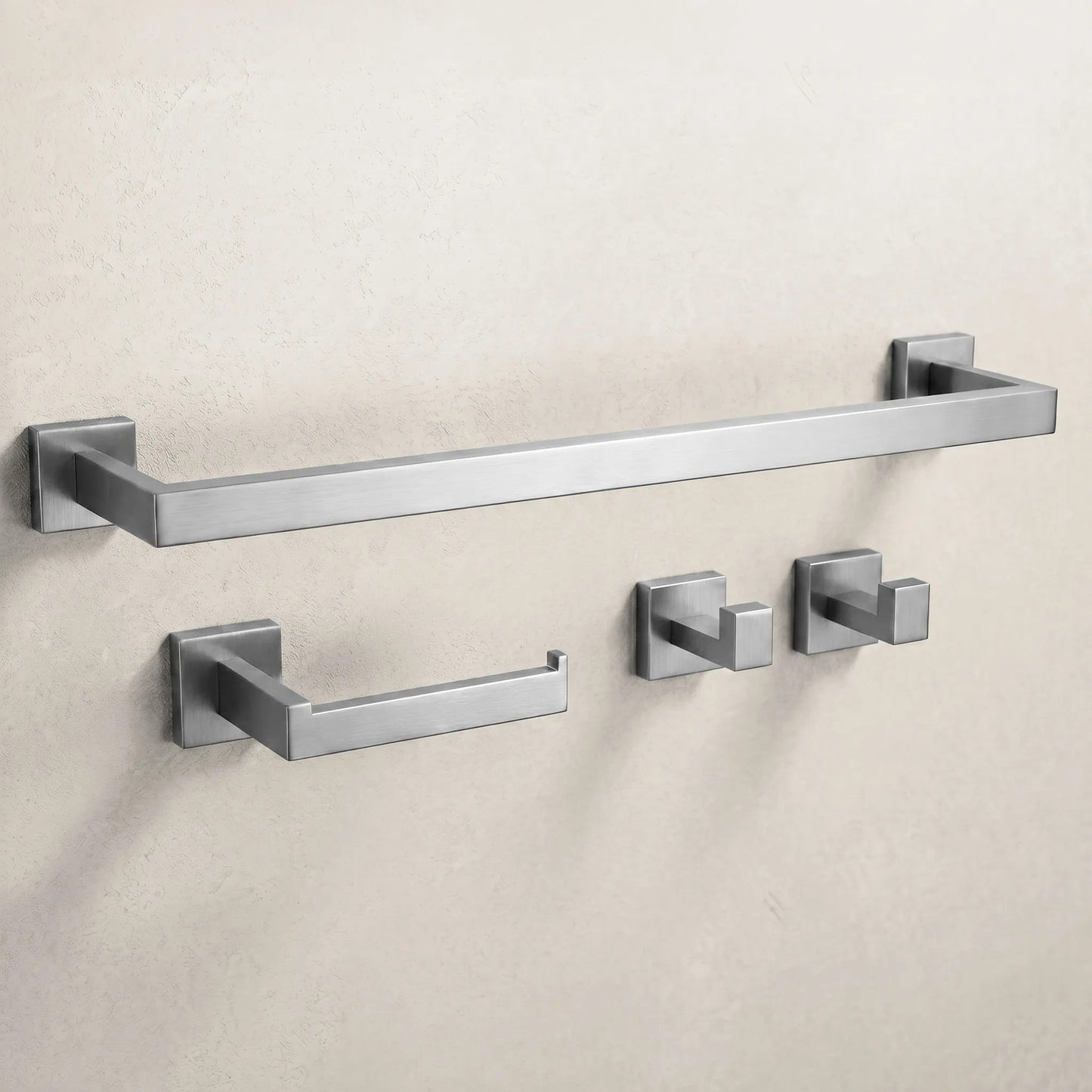 Badezimmer-Accessoire-Set Rio Brush Nickel 4-teilig  1