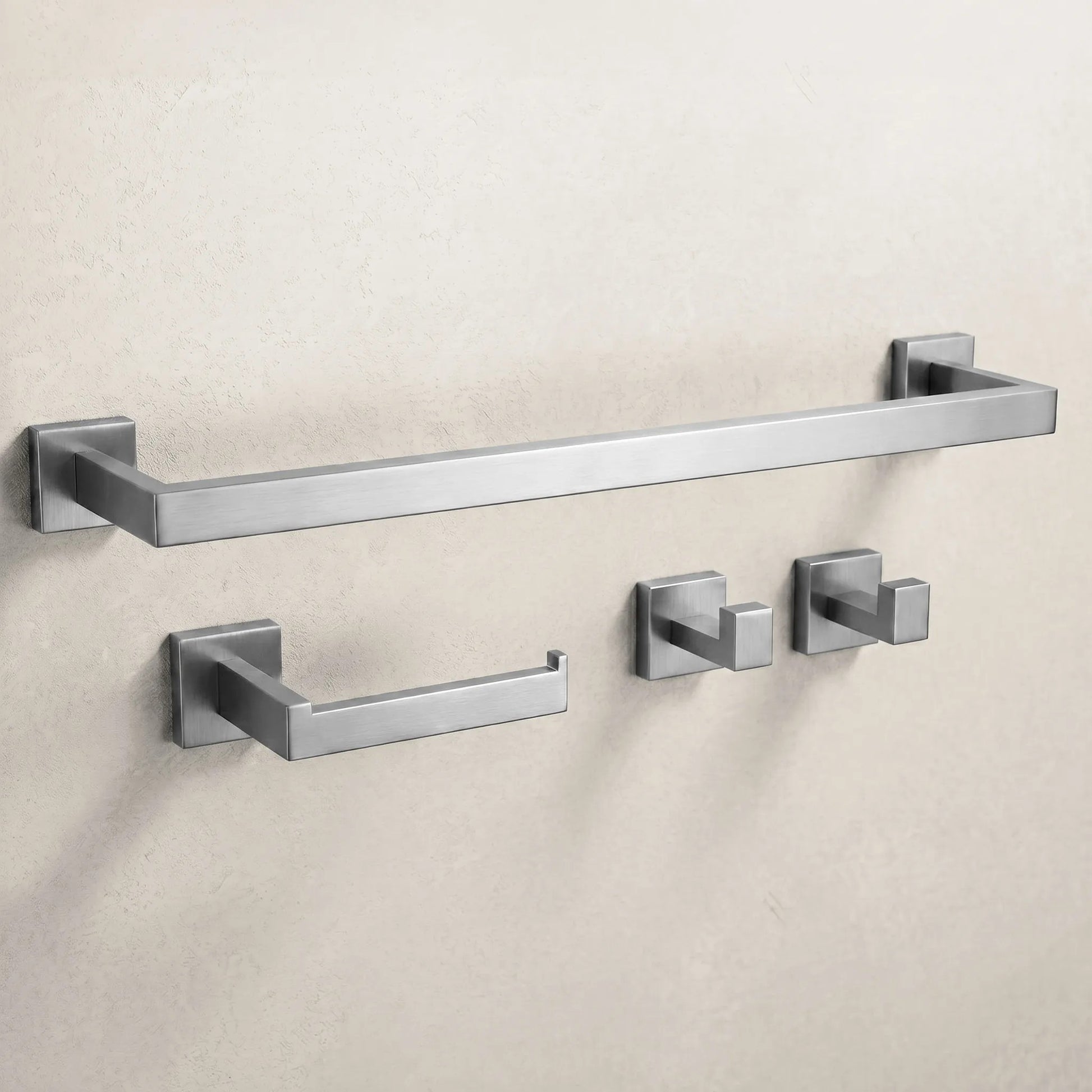 Badezimmer-Accessoire-Set Rio Brush Nickel 4-teilig  1
