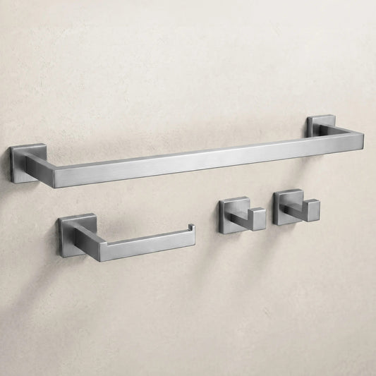 Badezimmer-Accessoire-Set Rio Brush Nickel 4-teilig  1