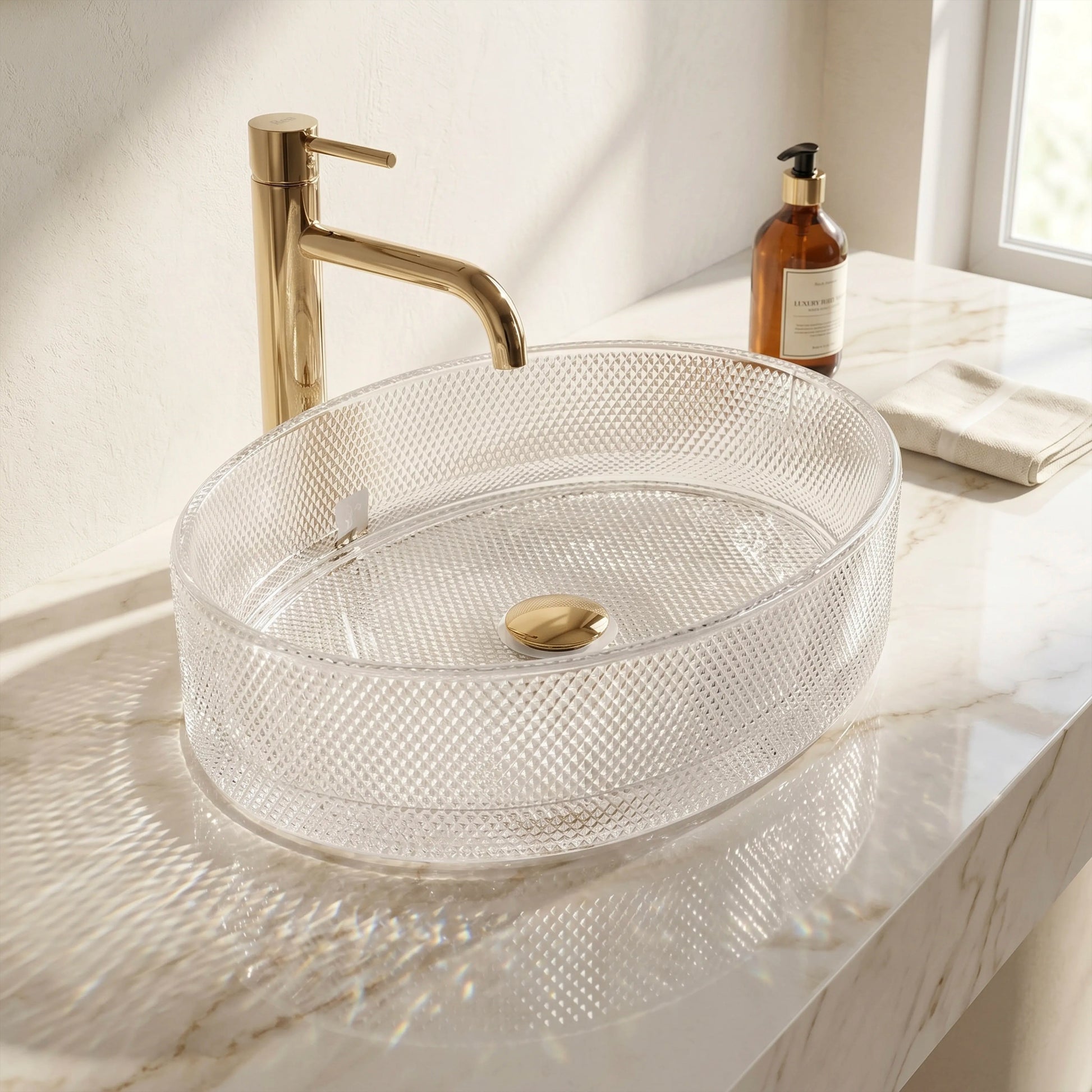 Aufsatzwaschbecken REA Mirella Transparent  1